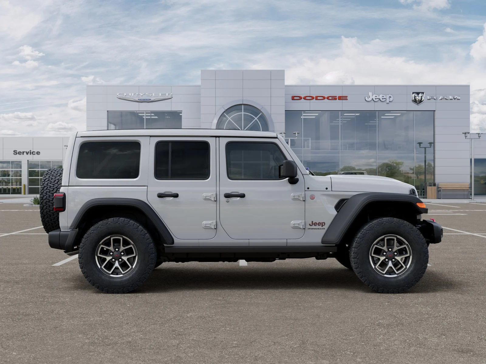 New 2026 Bright White Clear-Coat Exterior Paint Jeep Rubicon image 21