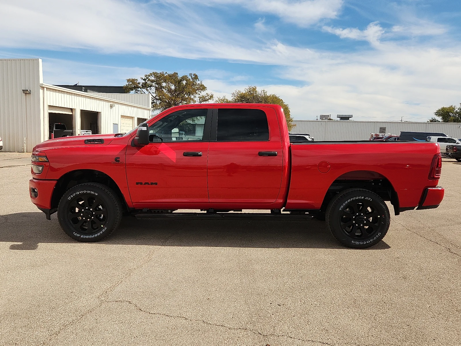 New 2027 Flame Red Clear-Coat  Paint Ram LONE STAR CREW CAB 4X4 6