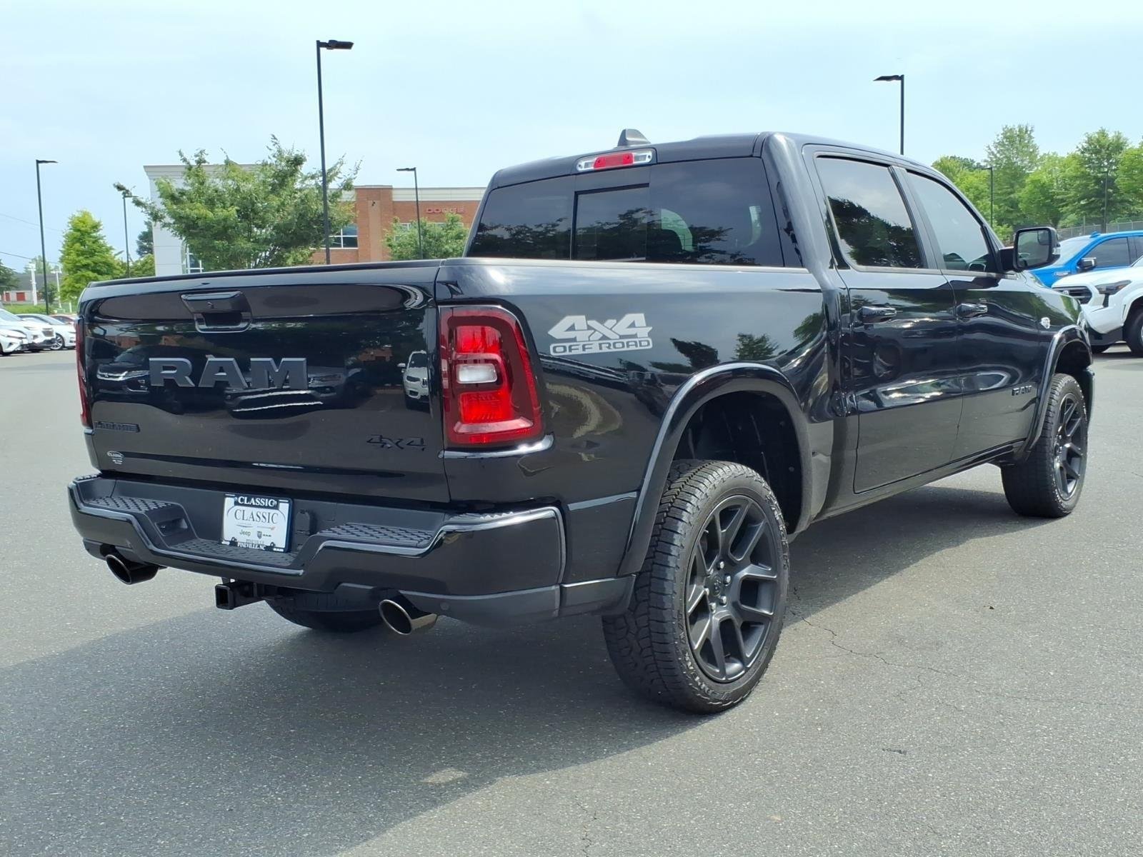 New 2026 Diamond Black Crystal Pearl-Coat Exterior Paint RAM Laramie image 2
