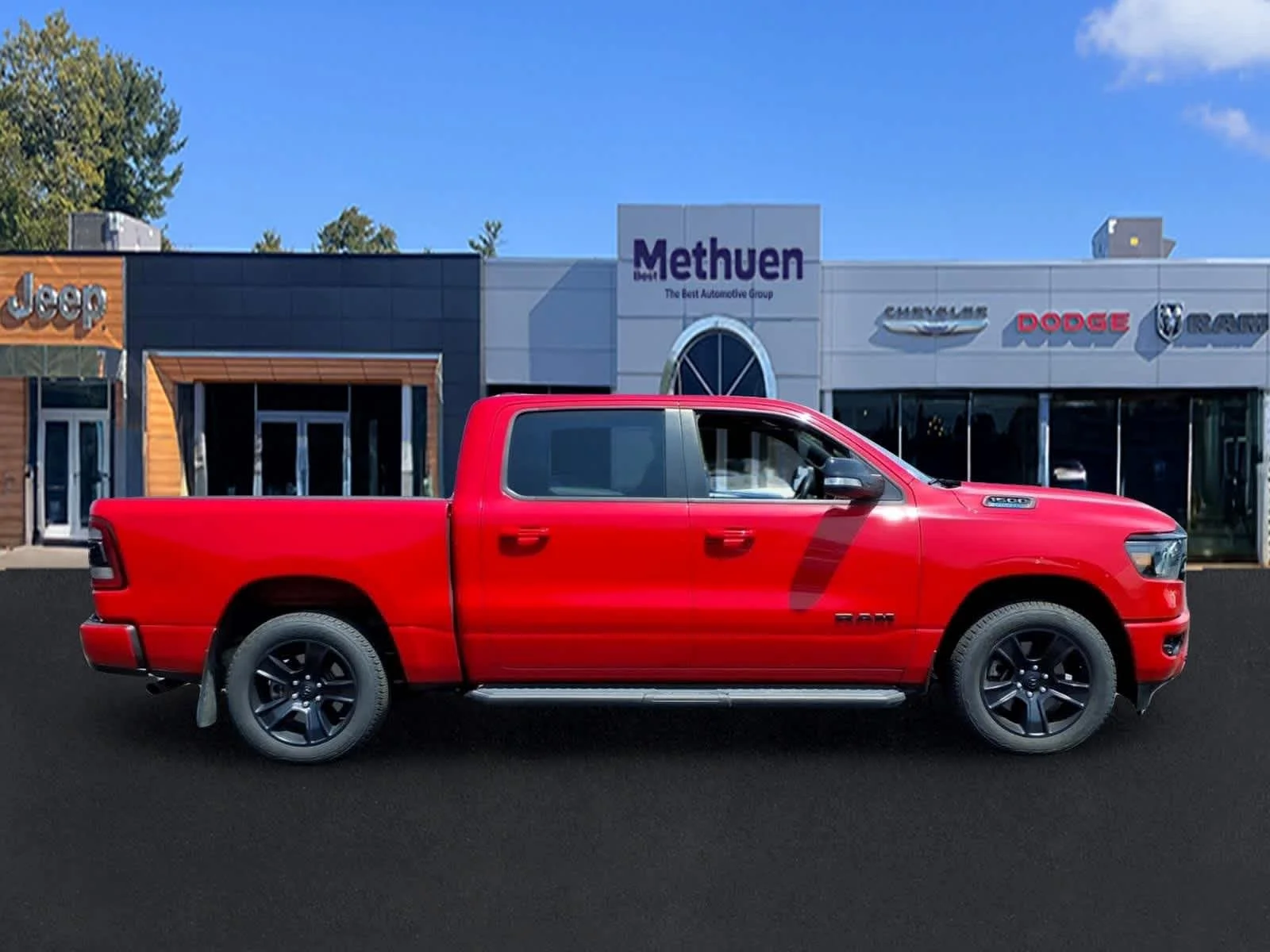 Used 2021 Flame Red Clearcoat Ram Big Horn image 3