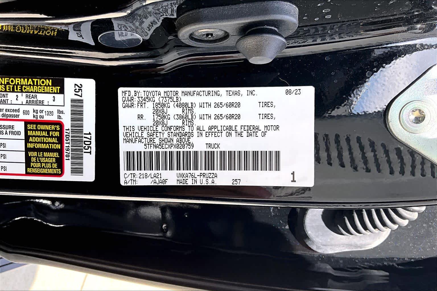 Used 2023 Midnight Black Metallic Toyota Platinum image 32