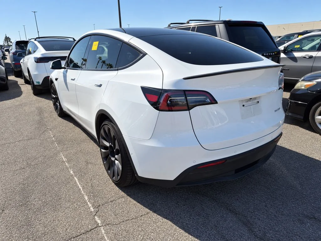 Used 2022 White Tesla Performance image 2