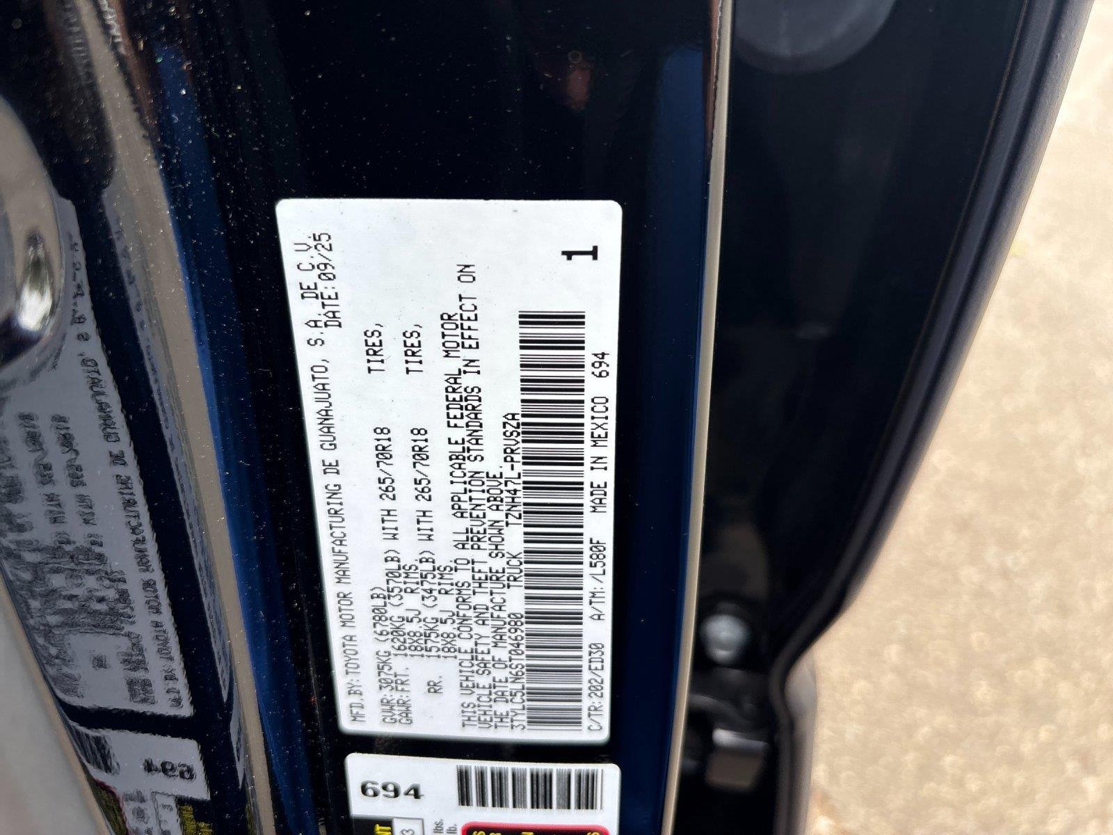 Used 2025 Black Toyota TRD Pro Hybrid image 12