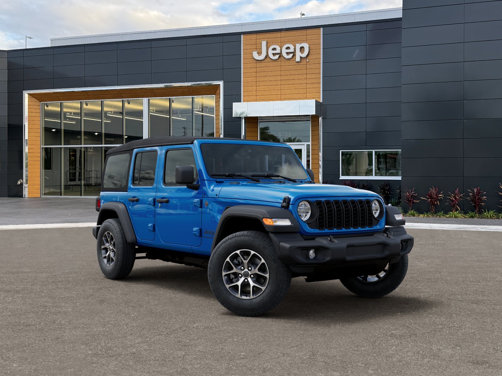 New 2026 Hydro Blue Pearl-Coat Exterior Paint Jeep Sport S image 33