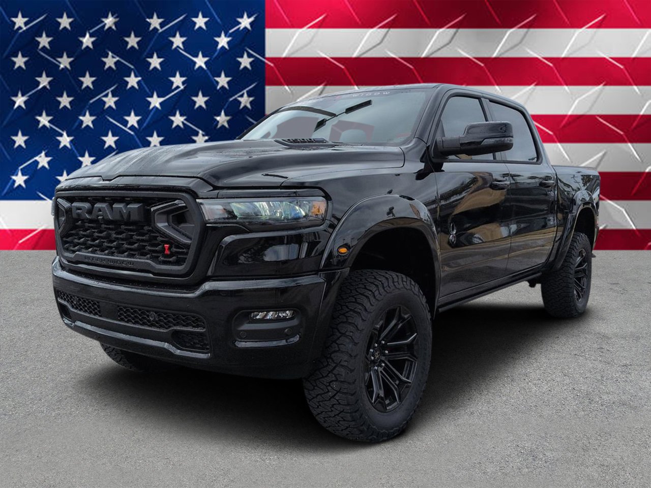 New 2026 Diamond Black Crystal Pearlcoat RAM Big Horn image 6
