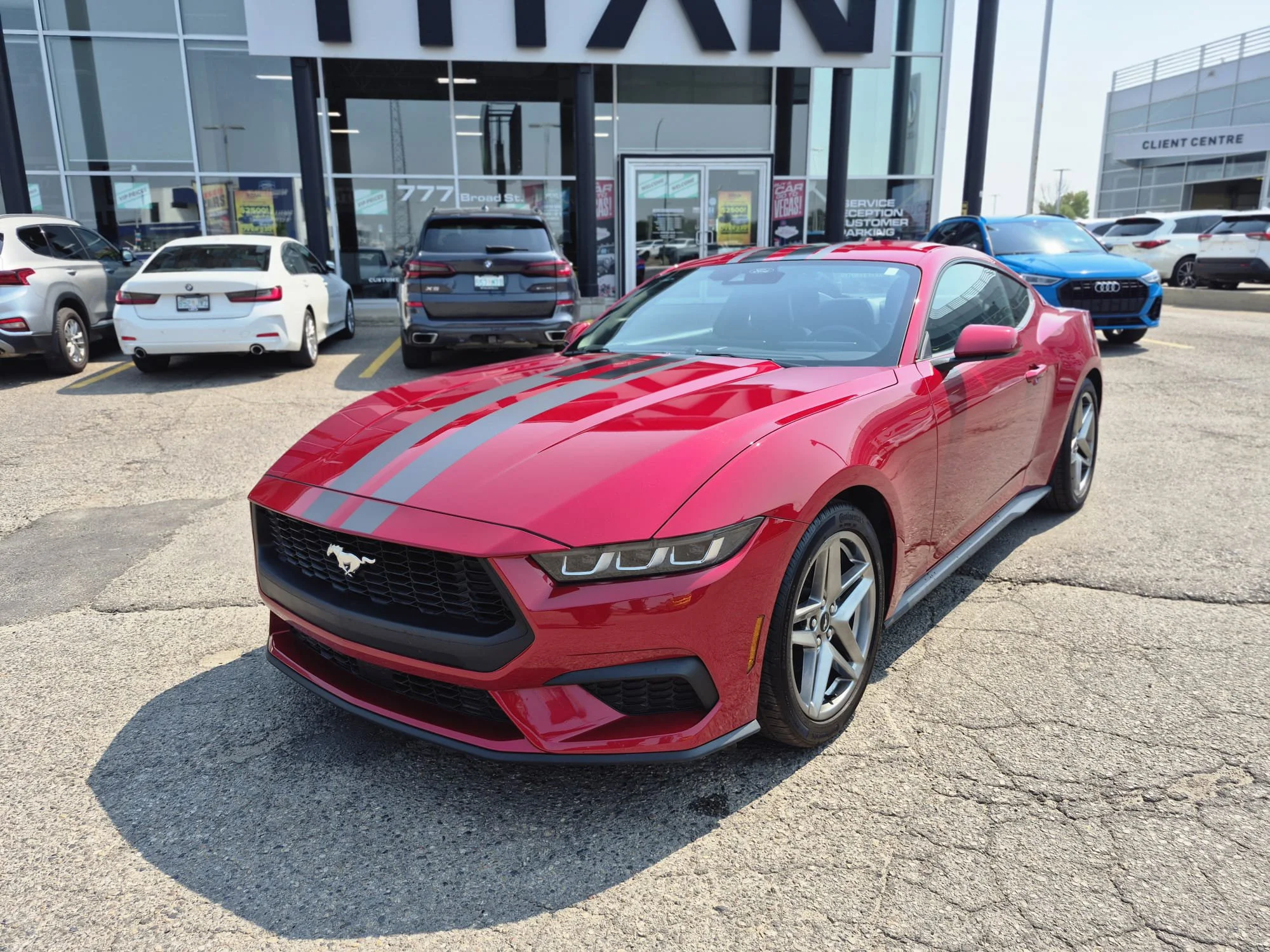 Certified Used 2024 Rapid Red Metallic Tinted Clearcoat Ford EcoBoost Fastback*315HP!! | Rapid Red Metallic | Htd Seats | Lane Keep Assist | Blind Spot Detection image 3