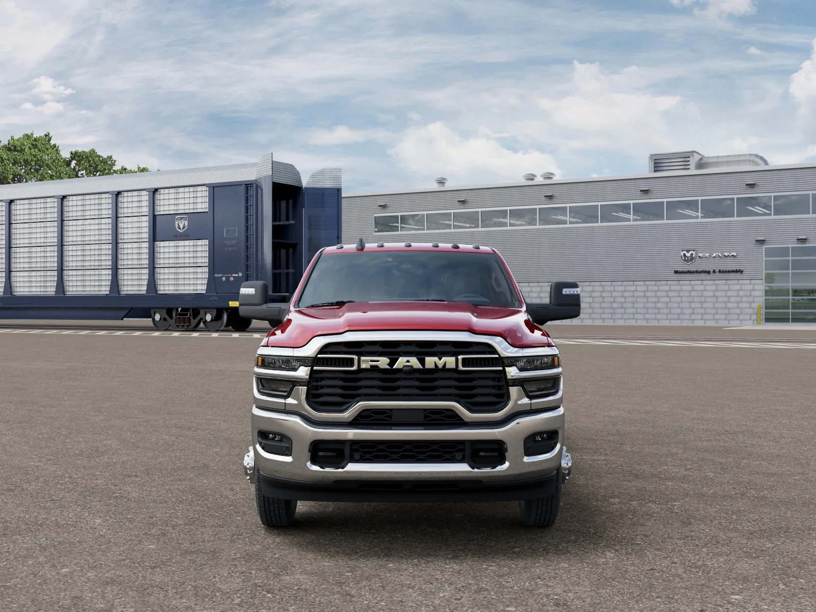 New 2026 Molten Red Pearl-Coat Exterior Paint RAM Big Horn image 6