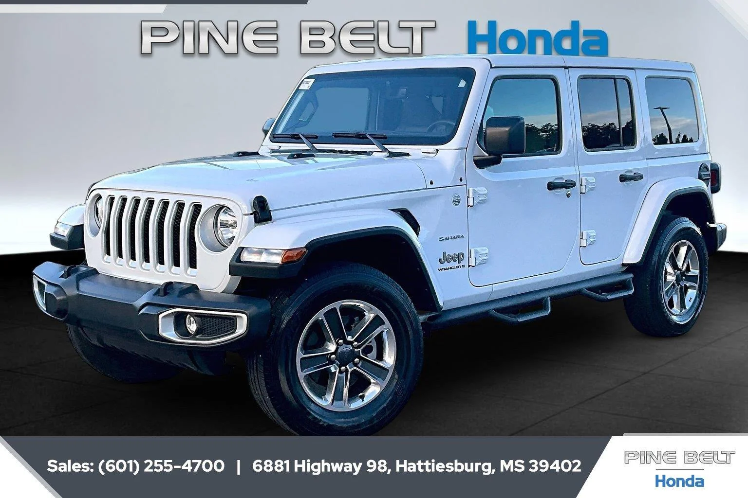 Used 2023 Bright White Clearcoat Jeep Sahara image 10