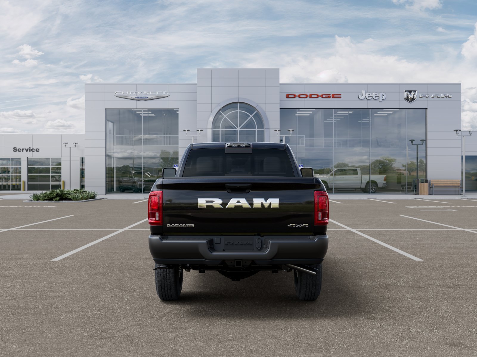 New 2026 Diamond Black Crystal Pearl-Coat Exterior Paint RAM Laramie image 7