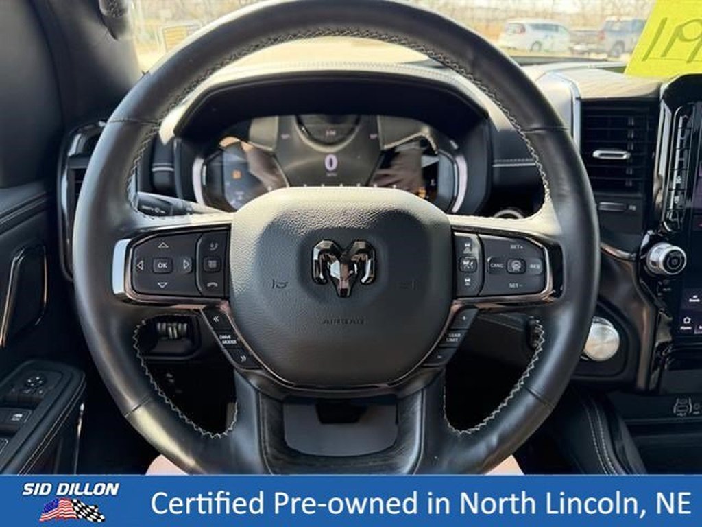 Used 2025 Diamond Black Crystal Pearl Coat Ram Limited Longhorn image 12