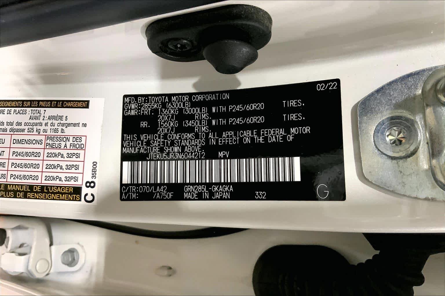 Used 2022 Blizzard Pearl Toyota Limited image 37