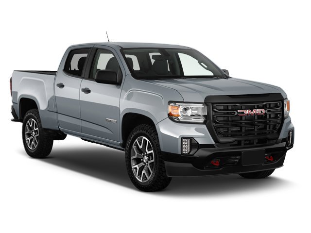 Used 2022 Satin Steel Metallic GMC AT4 w/Cloth image 1