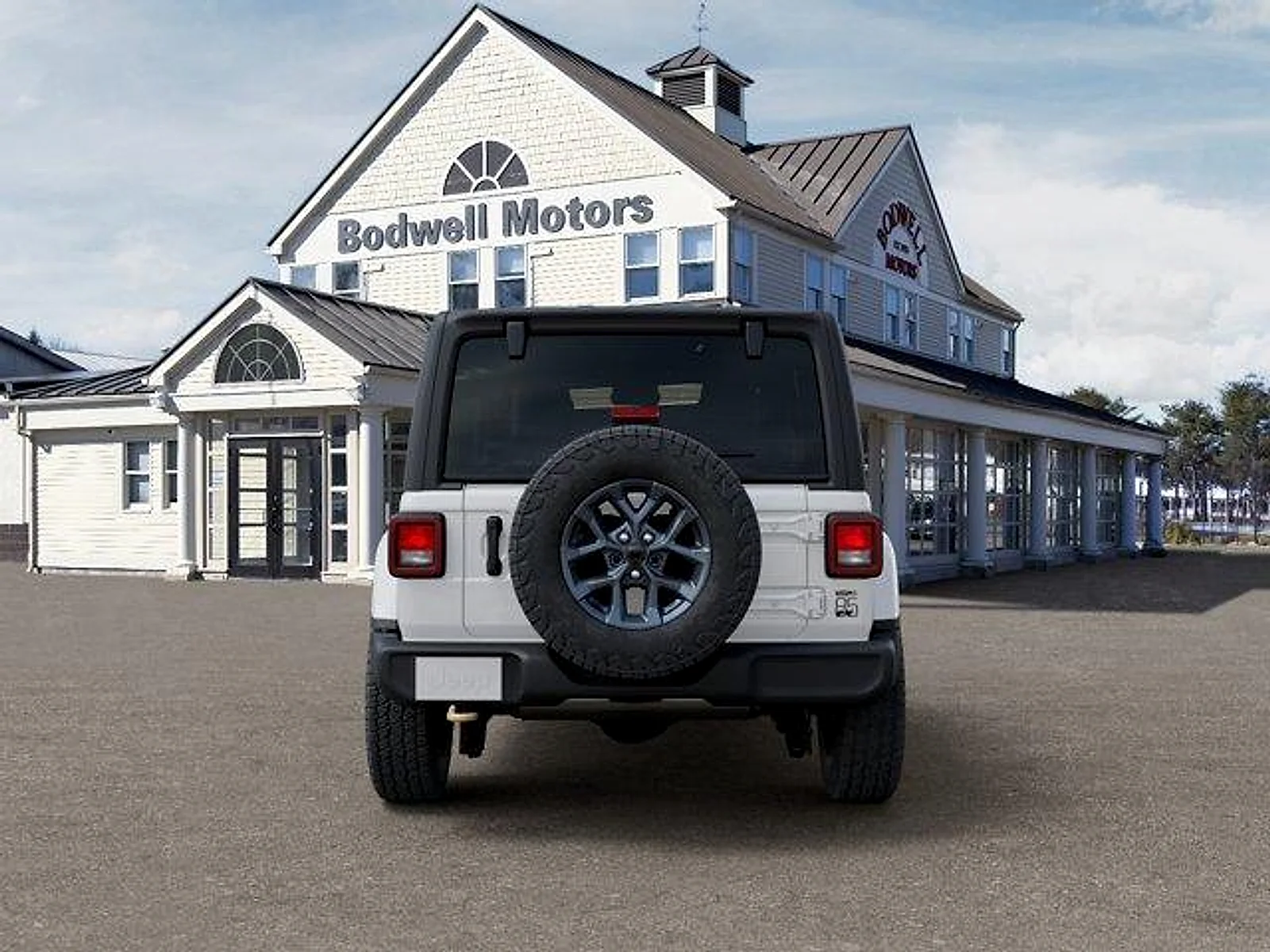 New 2026 Bright White Clear-Coat Exterior Paint Jeep 4-Door 85th Anniversary Edition image 7