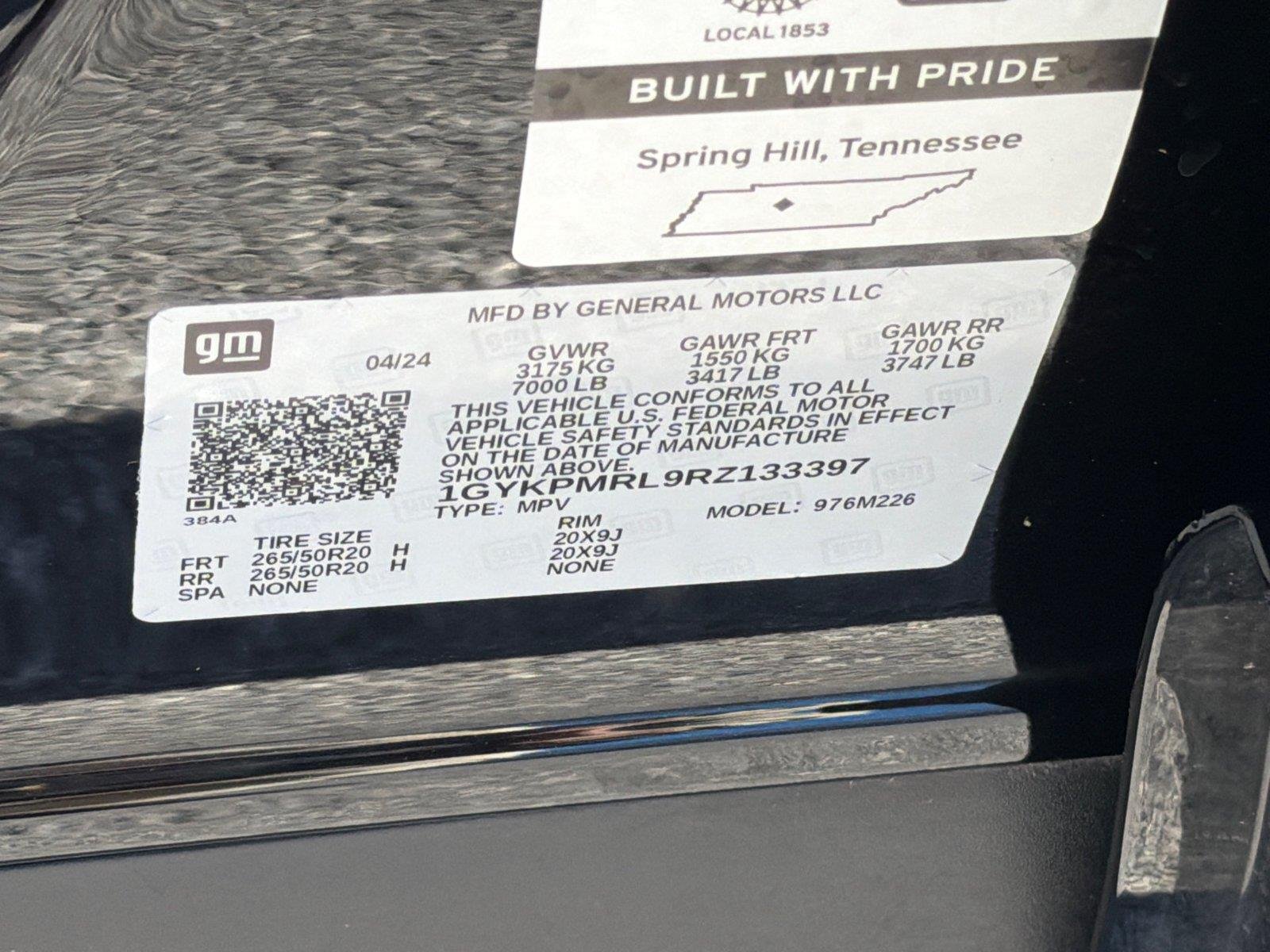 Used 2024 Stellar Black Metallic Cadillac Tech image 24