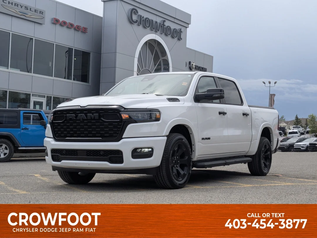 Certified Used 2025 White RAM Big Horn - - 4x4 - Night Edition - Tonneau Cover - Level II - Alpine Audio & More! image 1