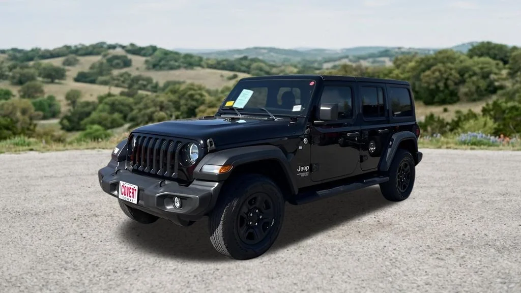 Used 2021 Black Jeep Unlimited Sport image 3