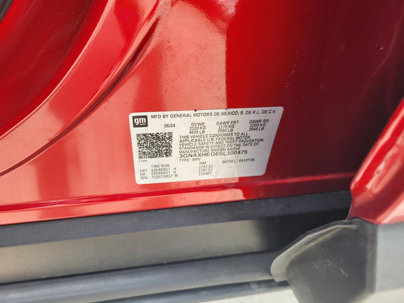 Used 2025 Radiant Red Tintcoat Chevrolet FWD LT image 27