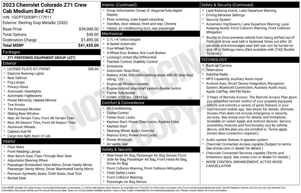 Used 2023 Gray Chevrolet Z71 image 41
