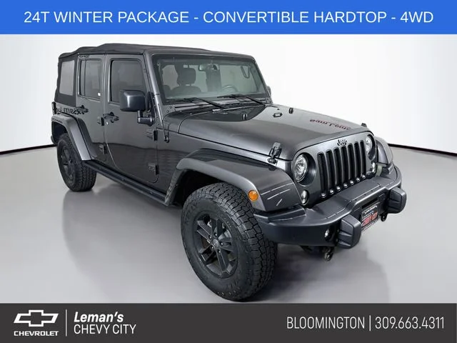 Used 2017 Gray Jeep Unlimited Sahara image 1