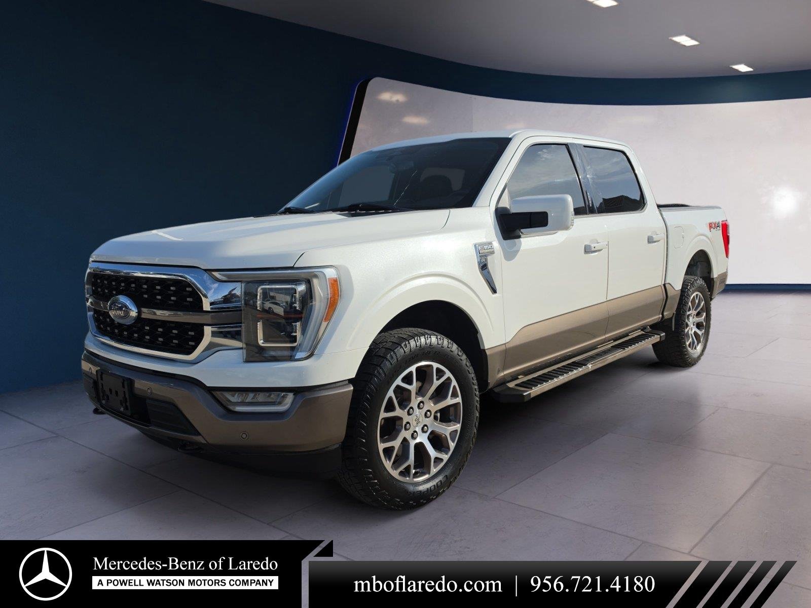 Used 2022 Star White Metallic Tri-Coat/Stone Gray Ford King Ranch image 1
