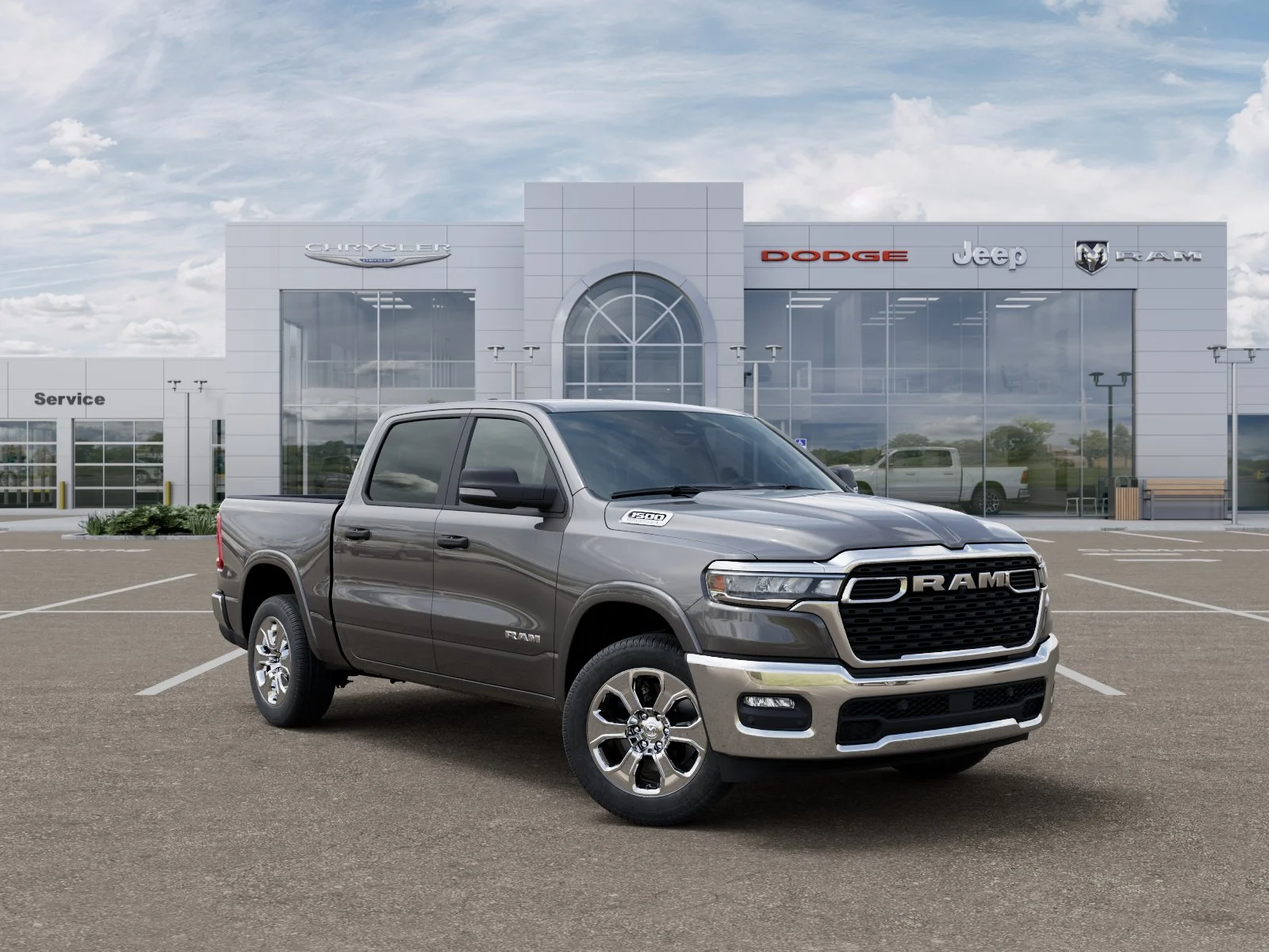 New 2026 Granite Crystal Metallic Clear-Coat Exterior Paint RAM Big Horn/Lone Star image 36