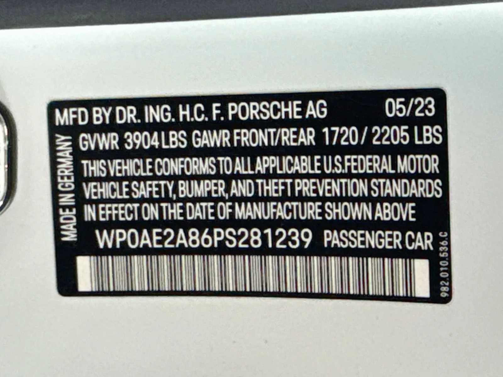 Certified Used 2023 White Porsche GT4 RS image 25