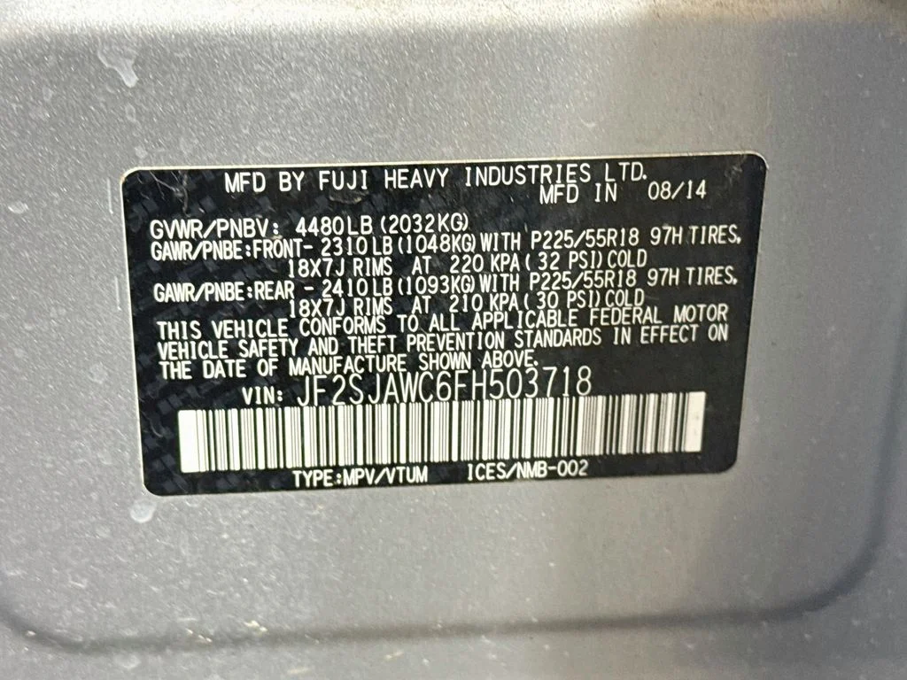 Used 2015 Silver Subaru 2.5i Touring image 41