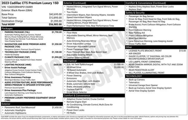 Used 2023 Black Raven Cadillac Premium Luxury image 42