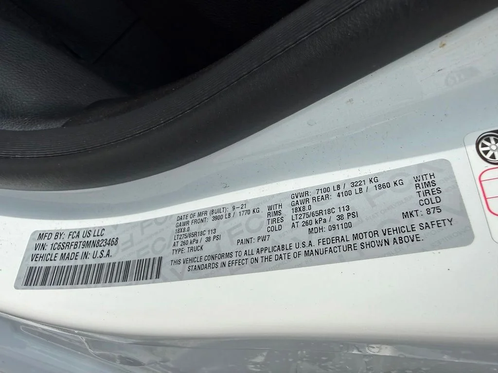 Used 2021 White Ram Big Horn/Lone Star image 19