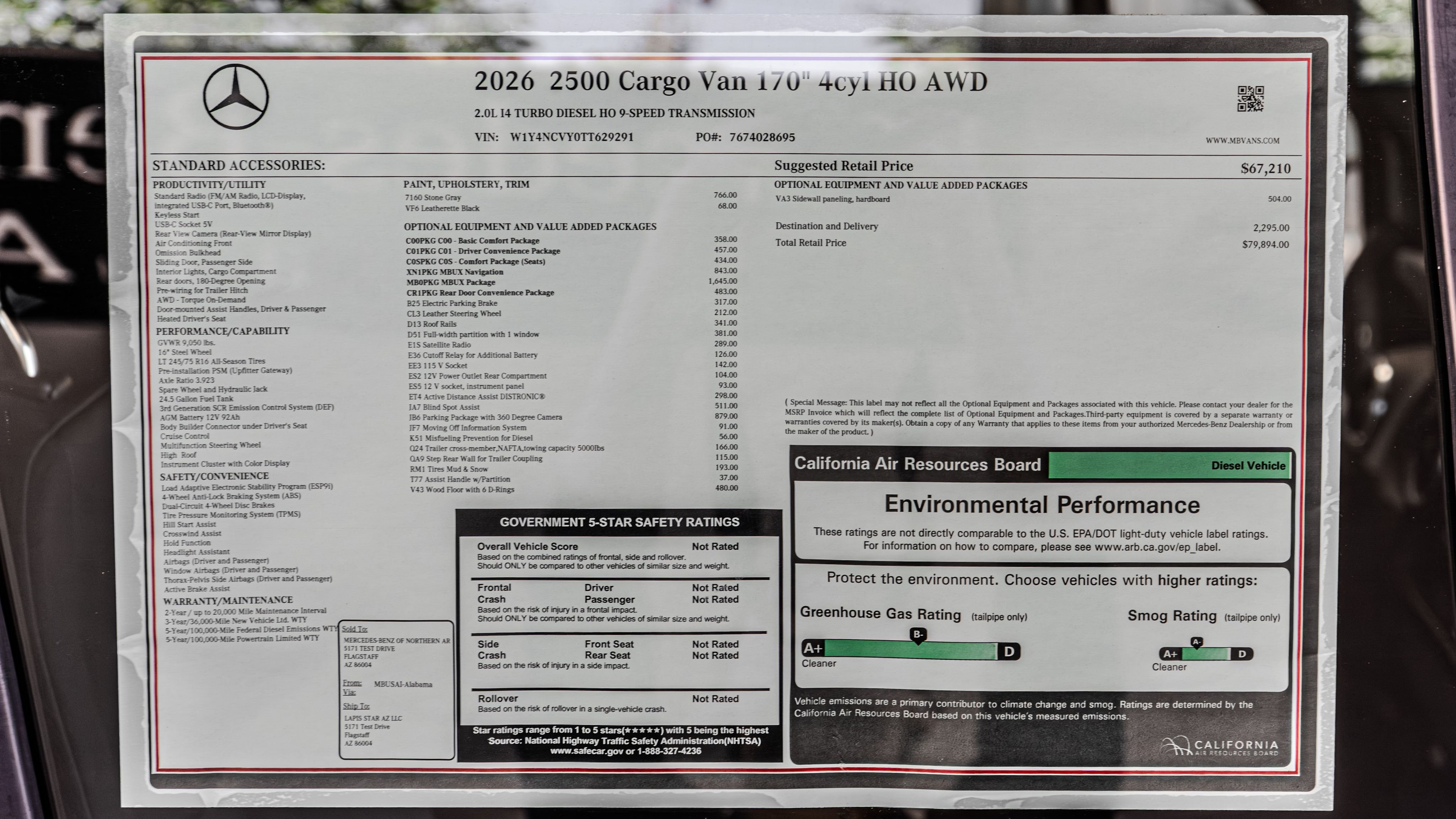 New 2026 Stone Gray Mercedes-Benz Cargo 170 WB image 35