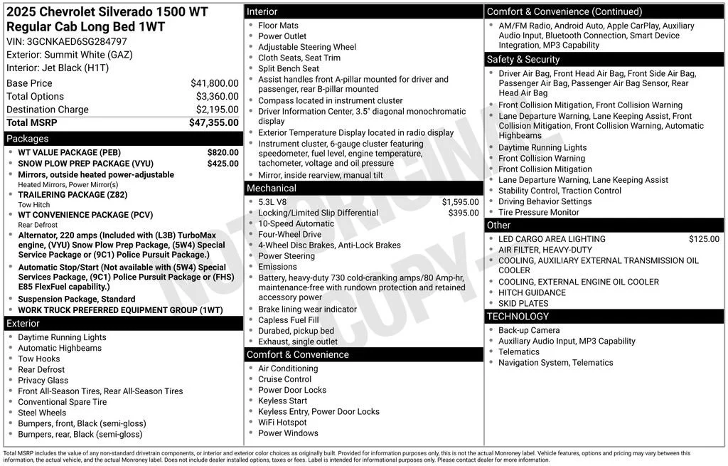 2025 Chevrolet Silverado 1500 Work Truck - Photo 23
