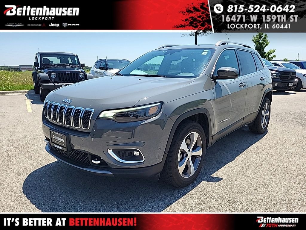 Certified Used 2021 Gray Jeep Limited image 1