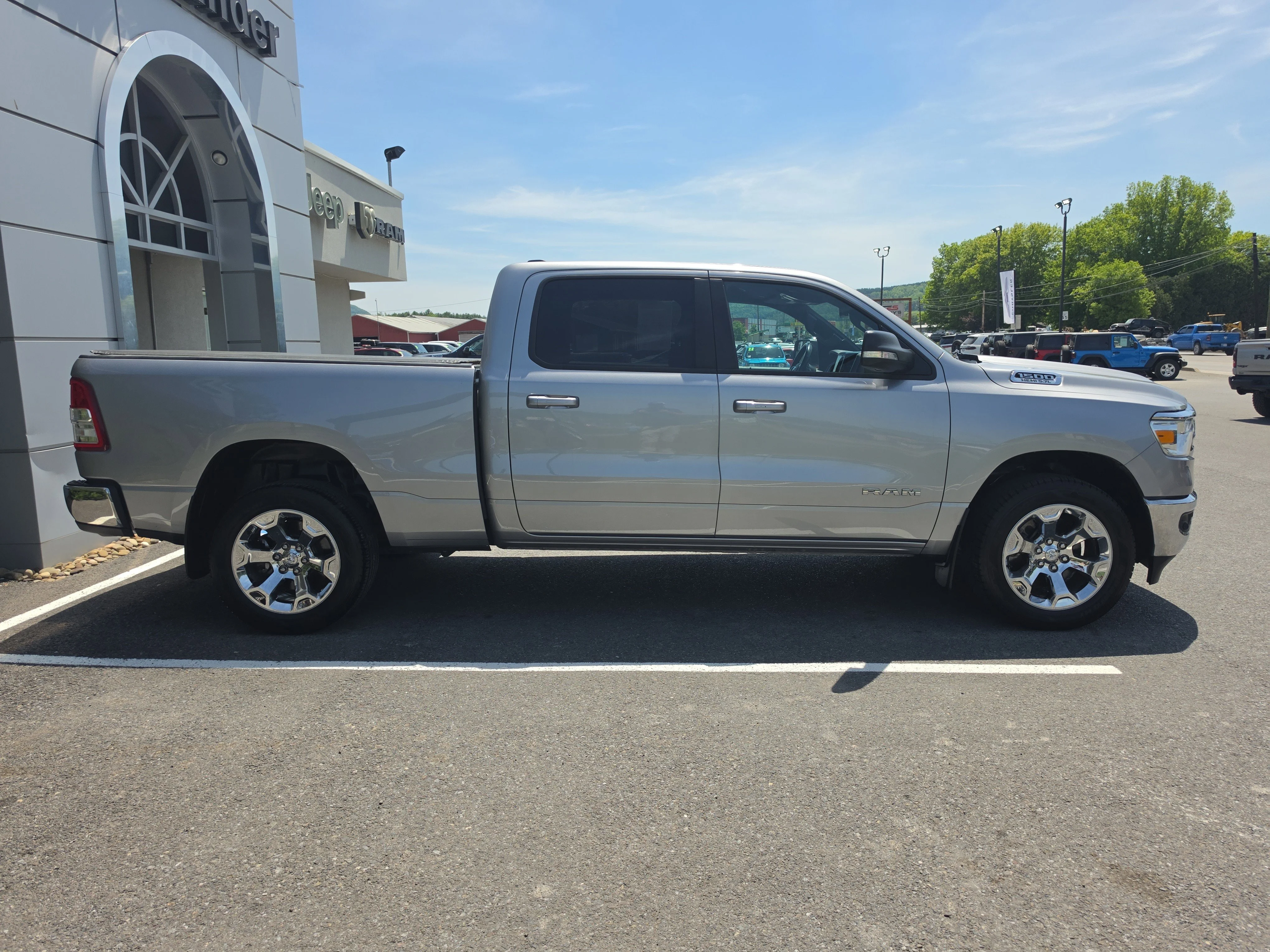 Used 2022 Billet Silver Metallic Clearcoat Ram Big Horn image 2