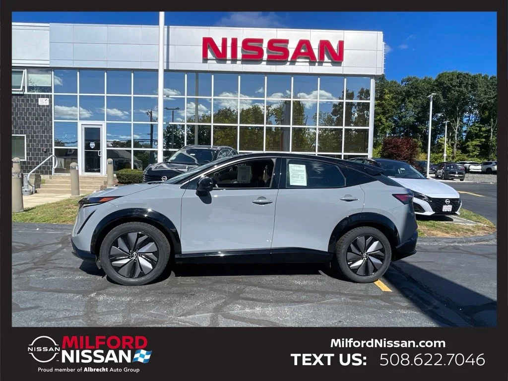 Certified 2024 Nissan ARIYA Evolve+ with VIN JN1DF0BBXRM735236 for sale in Milford, MA