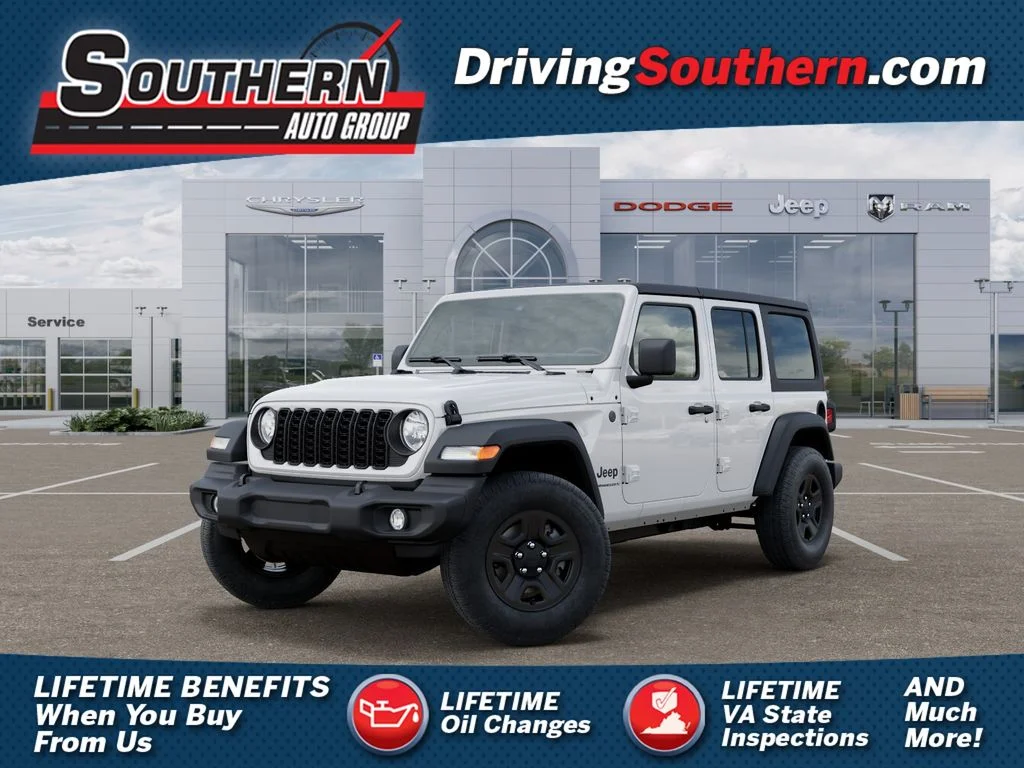 New 2026 Bright White Clear-Coat Exterior Paint Jeep Sport image 1