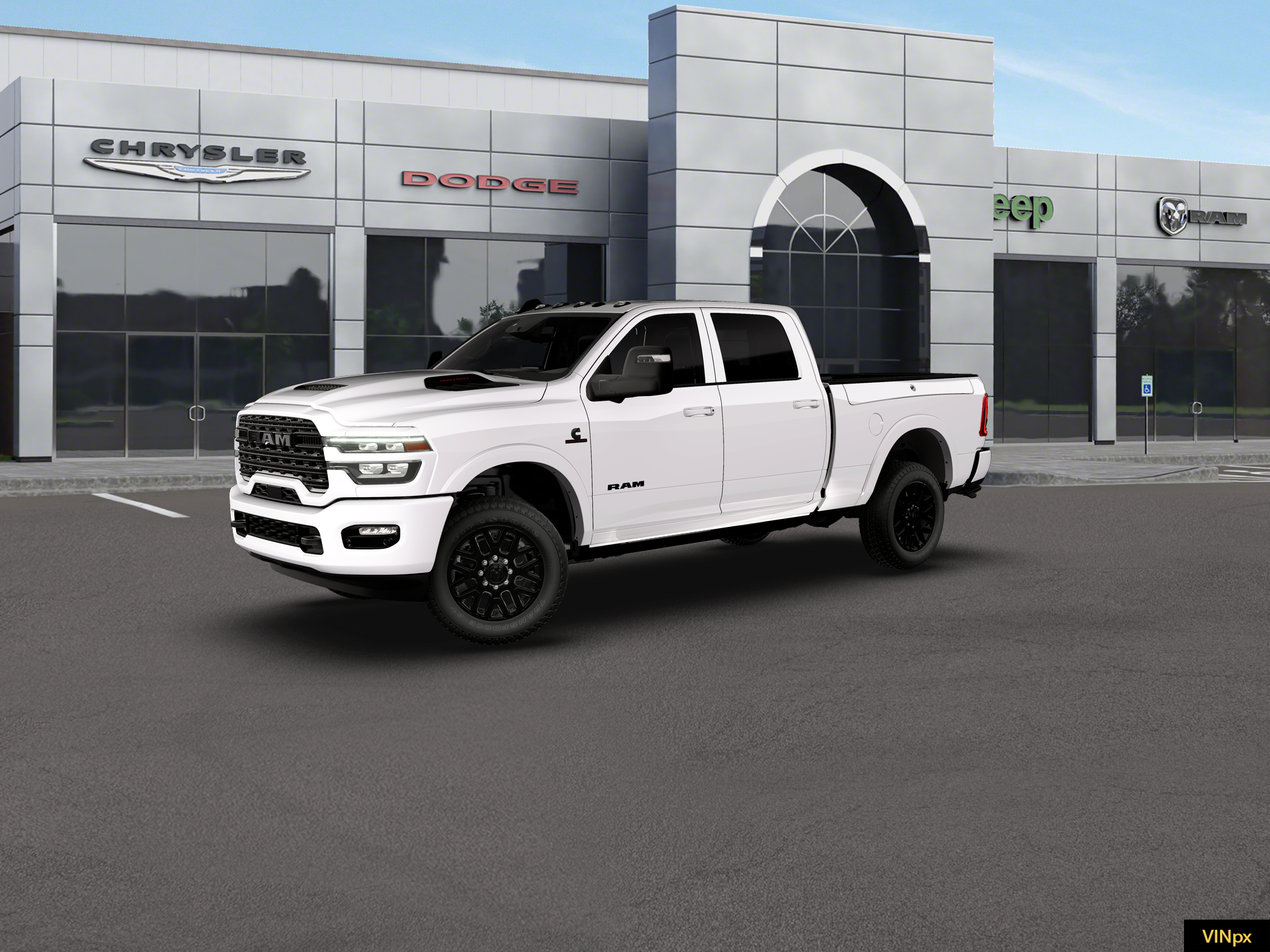New 2026 Bright White Clearcoat RAM Limited image 2