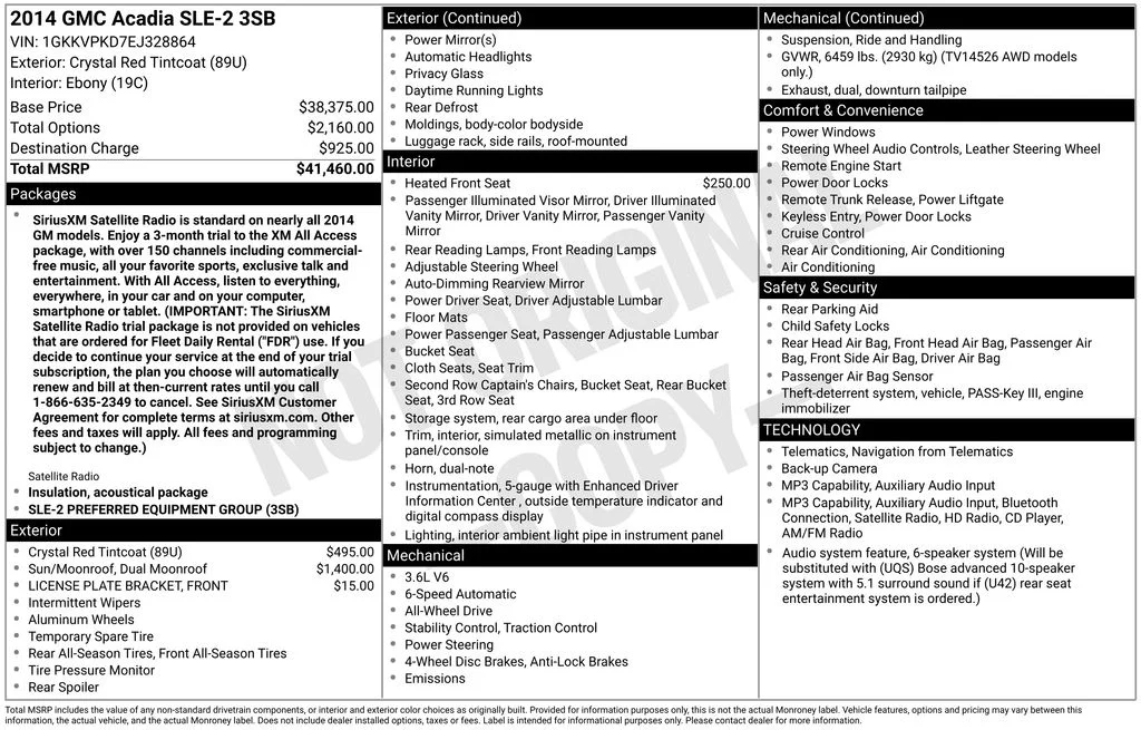 Used 2014 Red GMC SLE-2 image 2