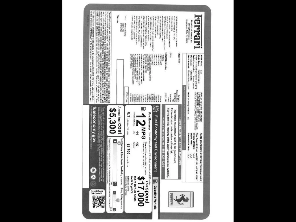 Used 2025 Extra Sample Ferrari Tailor Made image 36