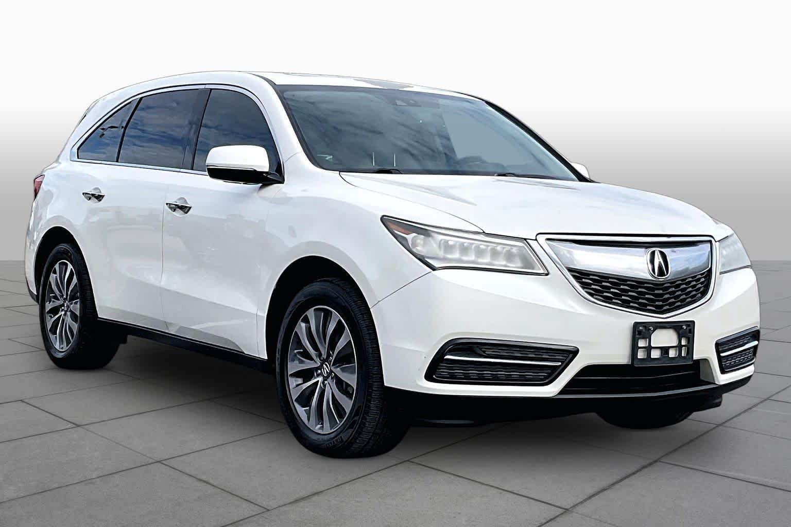 Used 2015 White Acura Tech Pkg image 2