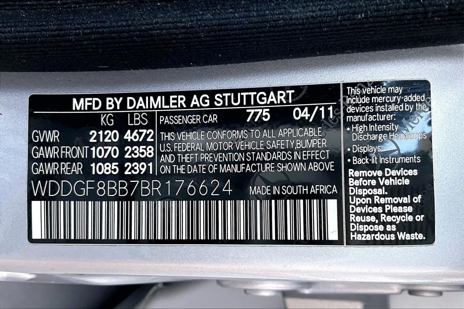 Used 2011 Iridium Silver Metallic Mercedes-Benz C 300 Sport image 34