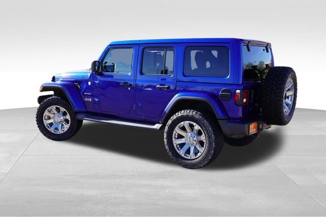 Used 2019 Blue Jeep Unlimited Sahara image 8