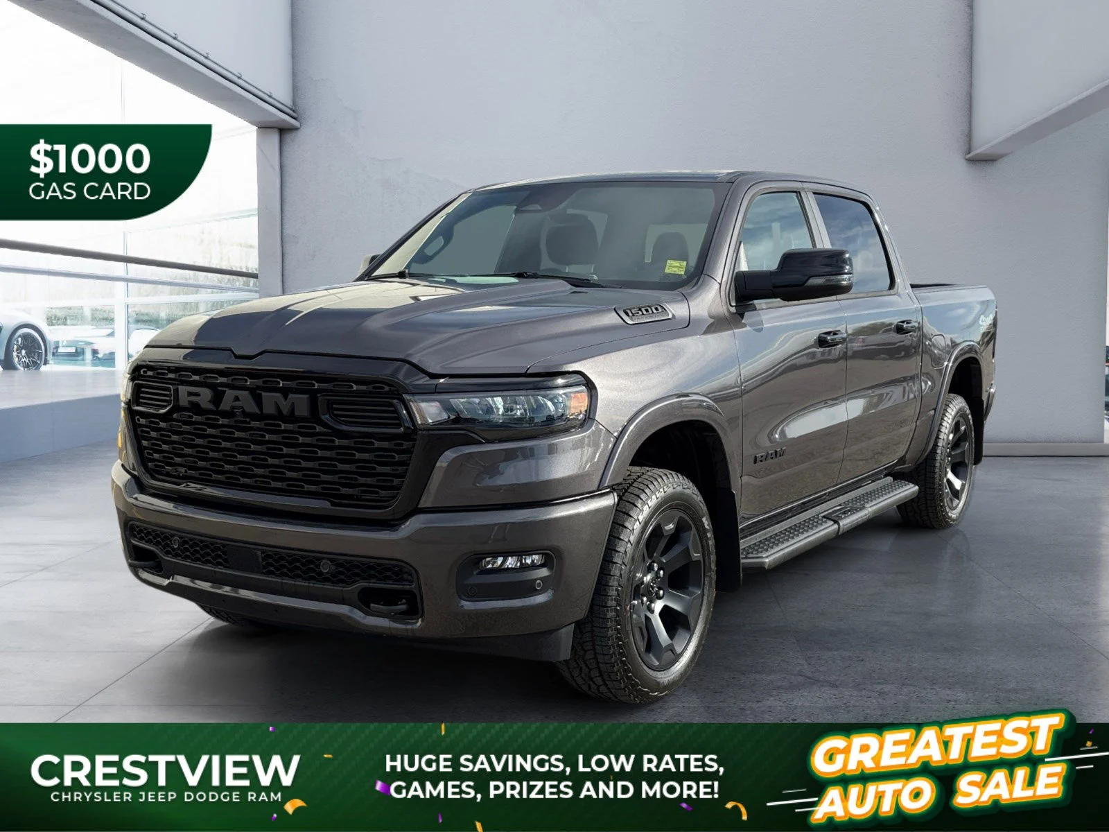New 2027 Granite Crystal Metallic Ram Big Horn image 1