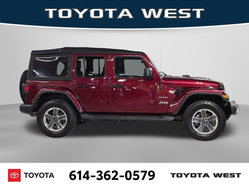 Used 2021 Red Jeep Unlimited Sahara image 4