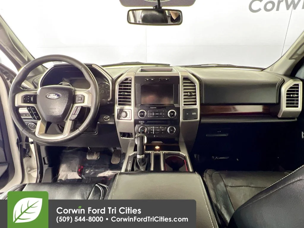 Used 2015 White Platinum Clearcoat Metallic Ford Lariat image 7