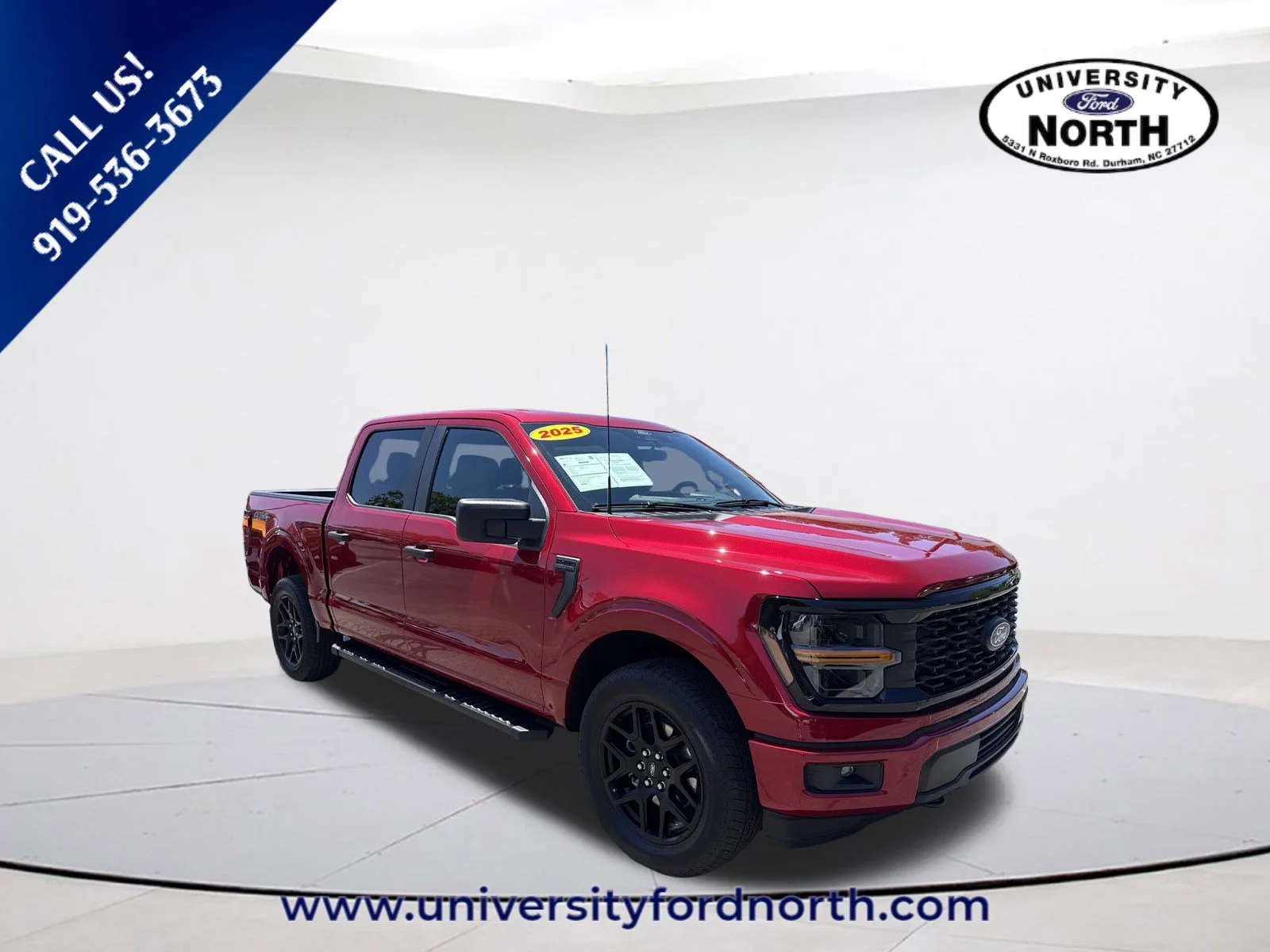 Used 2025 Rapid Red Metallic Tinted Clearcoat Ford STX image 1