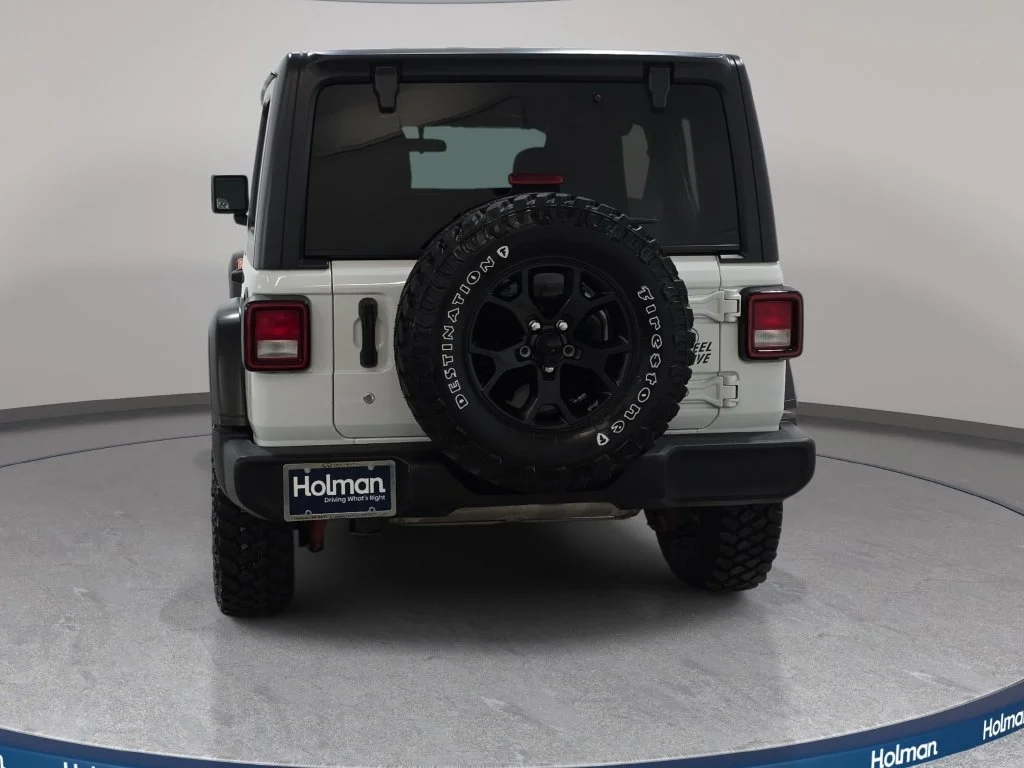 Used 2020 Bright White Clearcoat Jeep Unlimited Sport image 7
