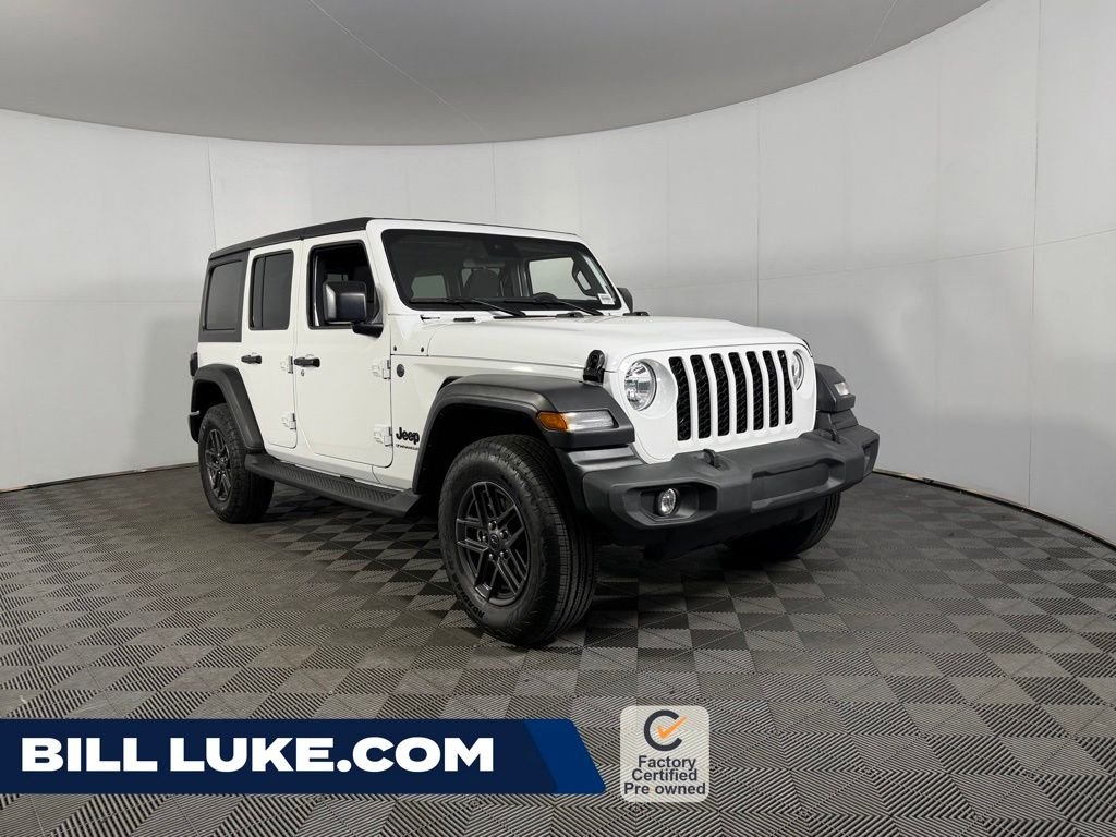 Certified Used 2024 White Jeep Sport S image 1
