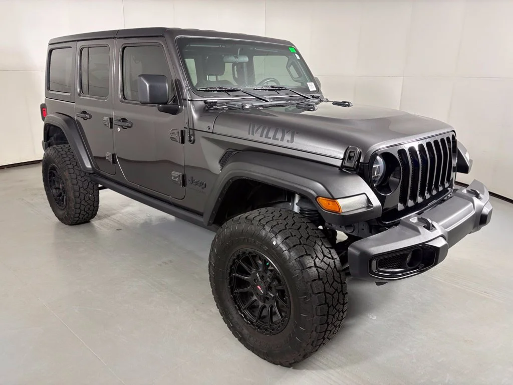Used 2021 Gray Jeep Unlimited Willys image 2