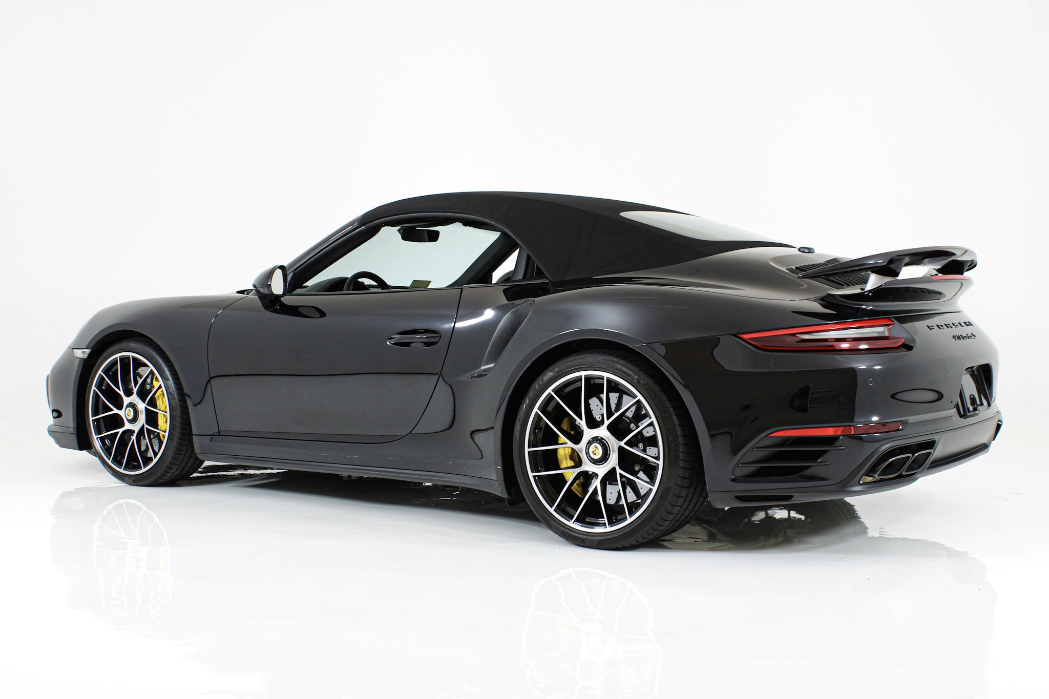 Used 2019 Black Porsche Turbo S Cabriolet image 7