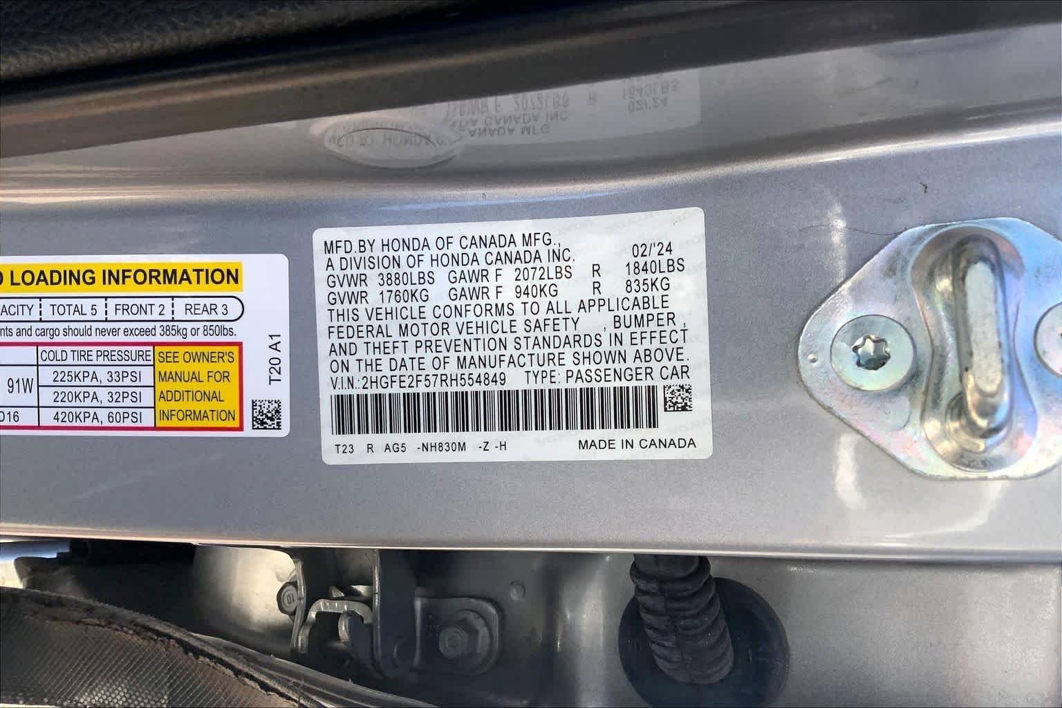 Used 2024 Lunar Silver Metallic Honda Sport image 30